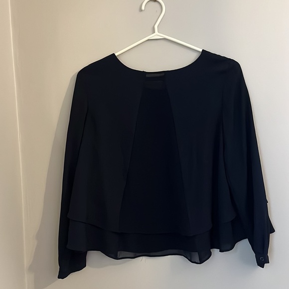 Zara Blouse in Navy XS - Picture 2 of 2